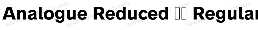 Analogue Reduced 55 Regular字体转换